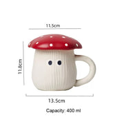Red Mushroom Ceramic Tableware - Mushroom Mug
