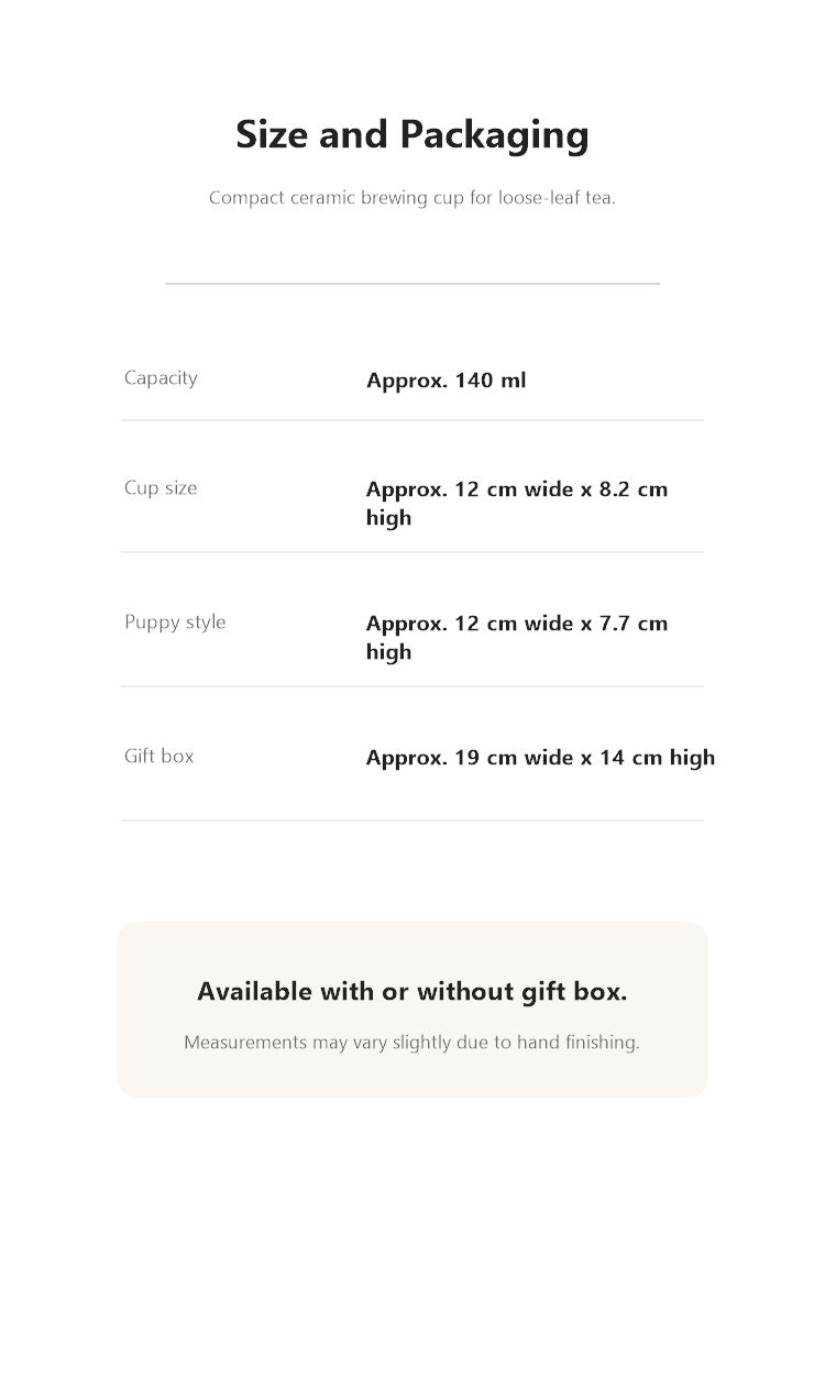 animal world brewing cup size and gift box