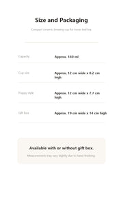 animal world brewing cup size and gift box