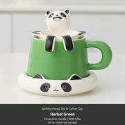 bathing panda herbal green streamline with filter