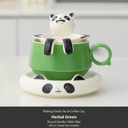 bathing panda herbal green round with filter