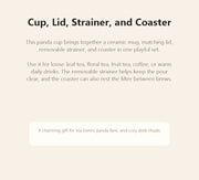 panda tea coffee cup usage intro
