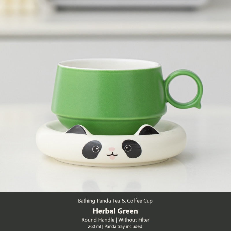 bathing panda herbal green round without filter