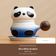 big head panda brewing cup blue white without box