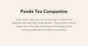 panda side handle tea set happy tea