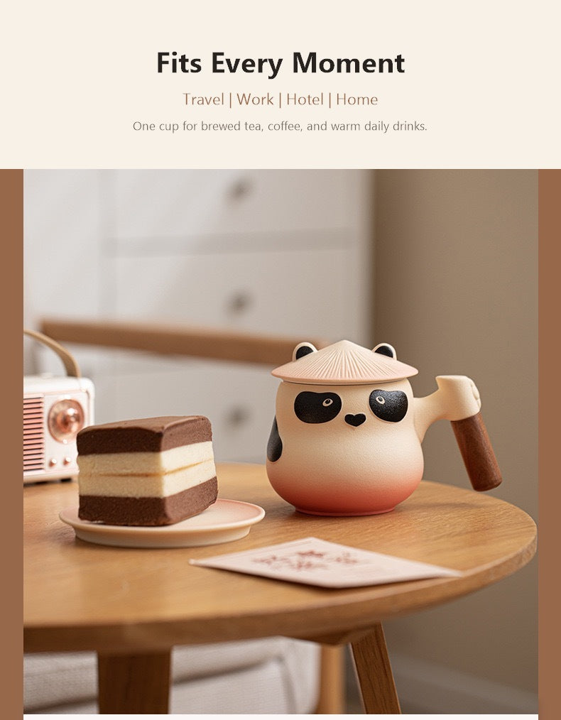 panda tea coffee cup everyday scenes