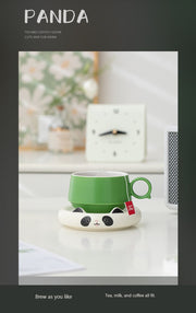bathing panda tea coffee moment