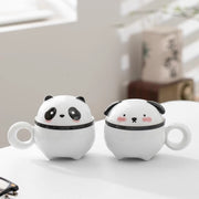animal world brewing cup panda and puppy