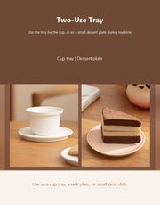 big head panda brewing cup two use tray