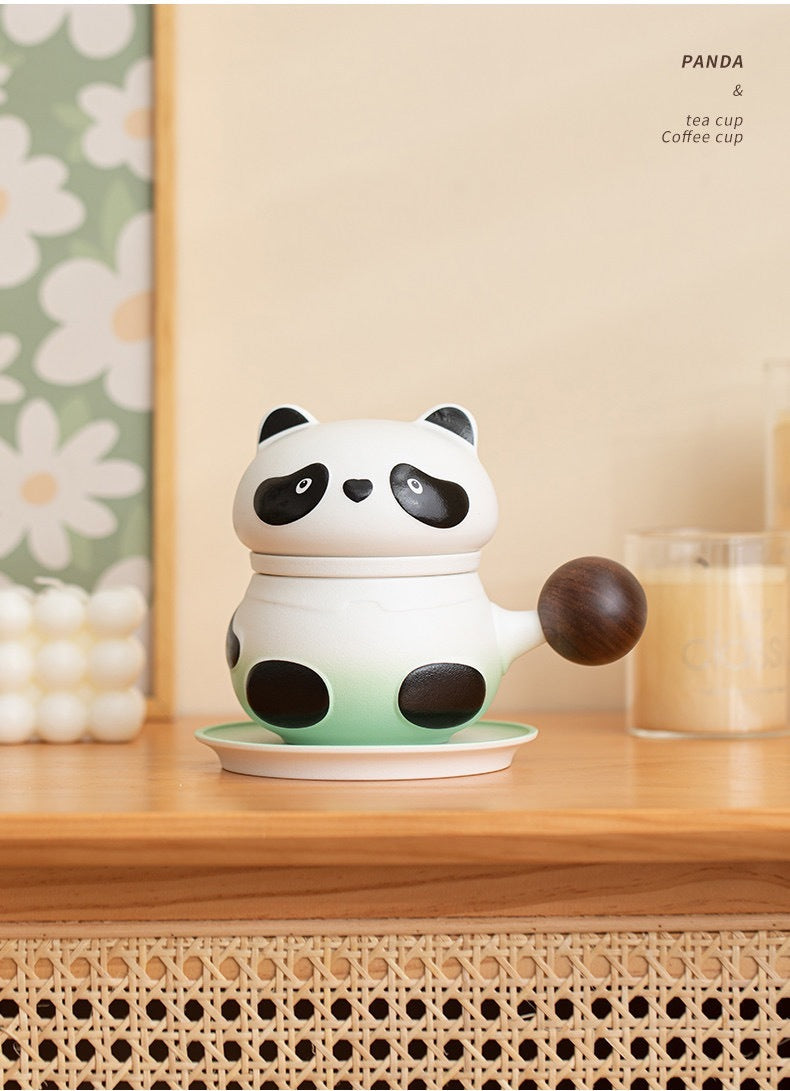 big head panda brewing cup green lifestyle