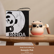 panda tea coffee cup romantic pink gift box