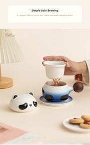 big head panda brewing cup blue brewing