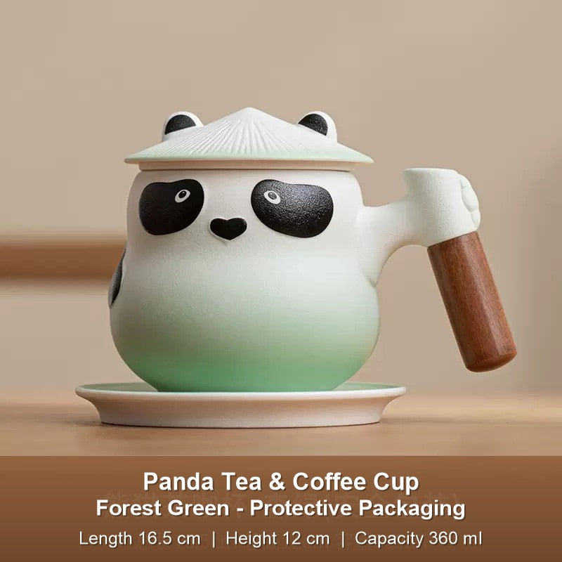 Panda Tea & Coffee Cup - Forest Green Protective Packaging