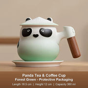Panda Tea & Coffee Cup - Forest Green Protective Packaging