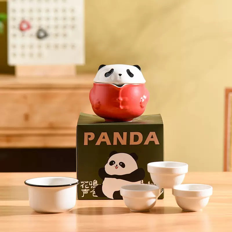 Panda Travel Tea Set – Portable Gongfu Tea Kit