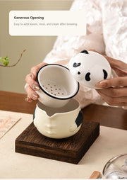 Panda Travel Tea Set clean generous opening English display