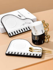 Piano Key Tea Cup gift box packaging scene